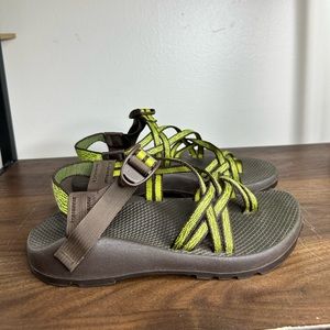 Chaco Z Cloud X2 Brown & Green Sandals 9